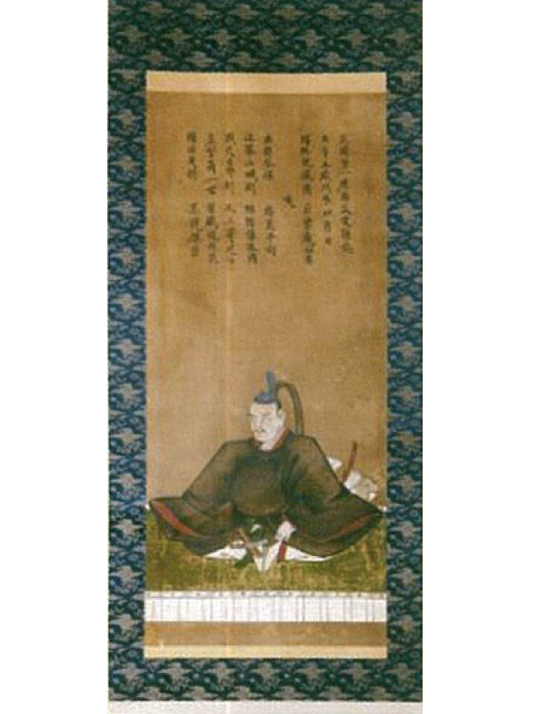 河尻肥前守肖像の軸の写真