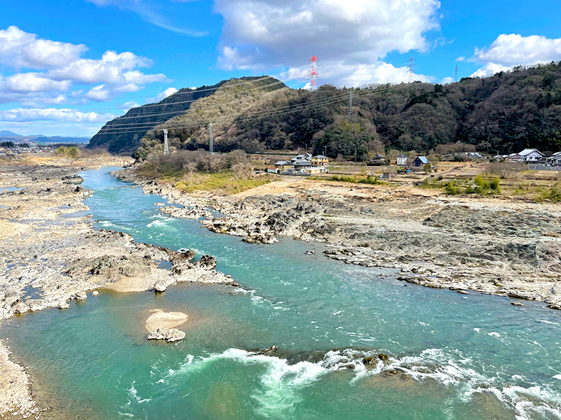 名勝木曽川の写真